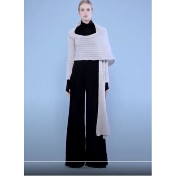 NWT Kourbela 2550 Timeless Archetypes Wrap Cardigan, White - Picture 4 of 9